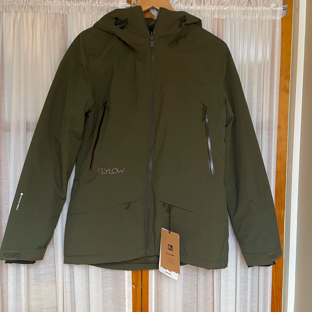 Flylow Green Sarah Hooded Ski Jacket